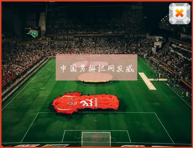 中国男排拦网发威